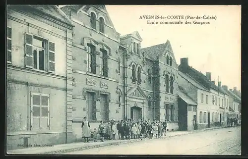 AK Avesnes-le-Comte, Ecole communale des Garcons