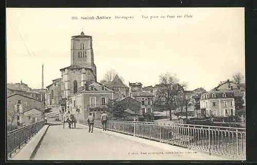 AK Saint-Astier, Vue prise du Pont sur l`Isle