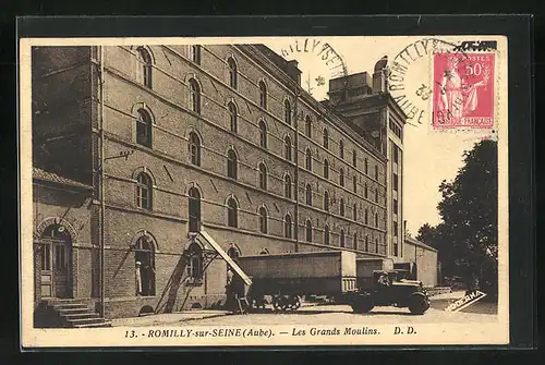 AK Romilly-sur-Seine, Les Grand Moulins