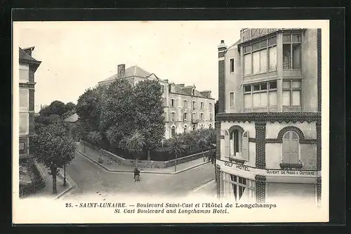 AK Saint-Lunaire, Boulevard Saint-Cast et l`Hôtel de Longchamps
