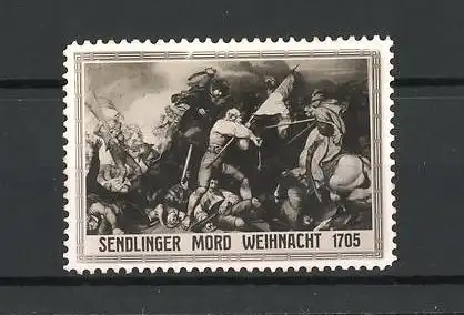 Reklamemarke Szene aus der Sendlinger Mord Weihnacht 1705