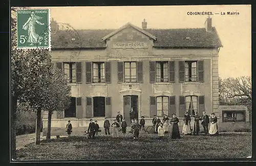 AK Coignières, La Mairie, Schule