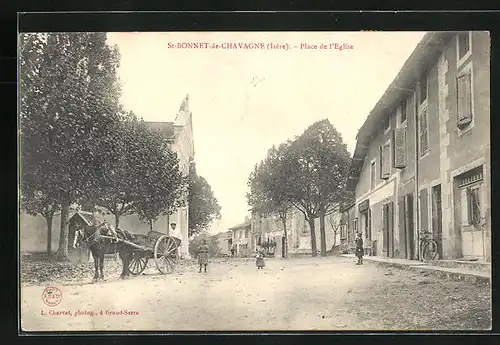 AK St-Bonnet-de-Chavagne, Place dl`Eglise