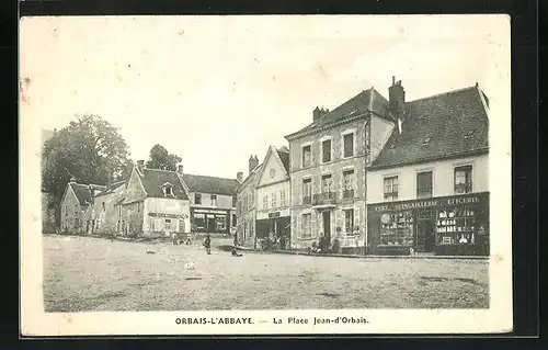 AK Orbais-L`Abbaye, La Place Jean-d`Orbais