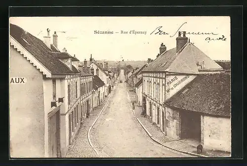 AK Sézanne, Rue d`Épernay