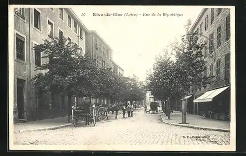 AK Rive-de-Gier, Rue de la République