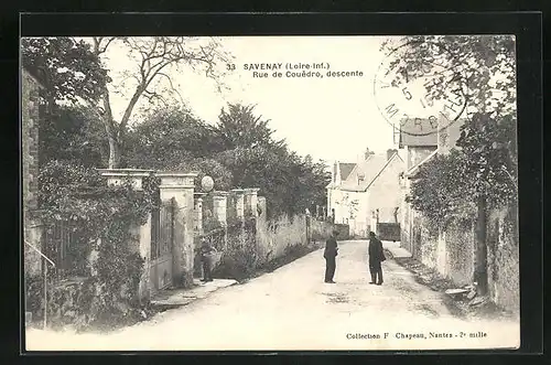 AK Savenay, Rue de Couedro, descente, Strassenpartie