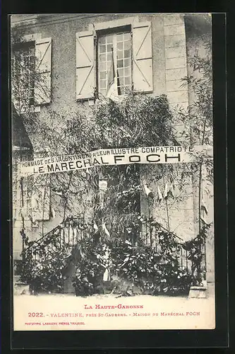 AK Valentine, Maison du Maréchal Foch