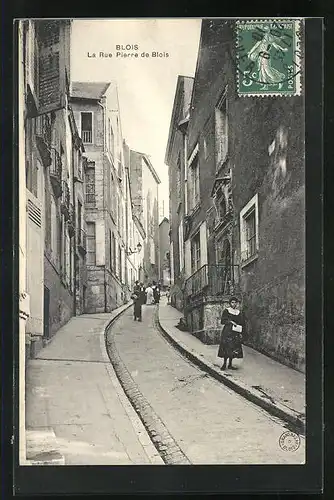 AK Blois, La rue Pierre de Blois