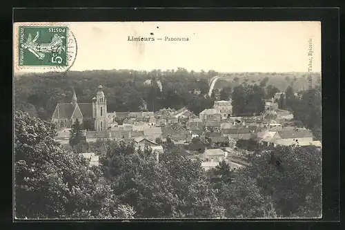 AK Limours, Panoramablick auf den Ort