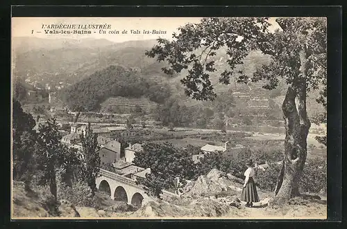 AK Vals-les-Bains, Un coin de Vals les Bains