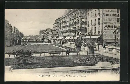 AK Rennes, Les nouveaux Jardins sur la Vilaine