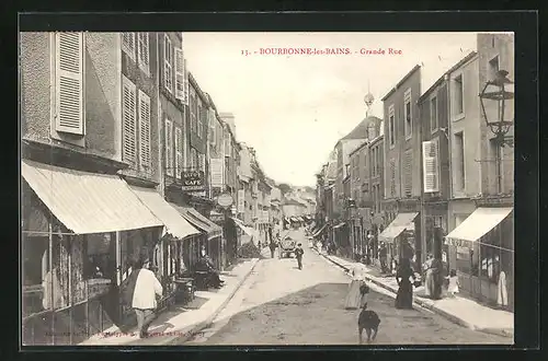 AK Bourbonne-les-Bains, Grande Rue