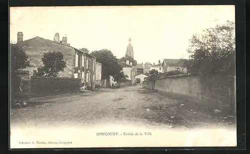 AK Spincourt, Entree de la Ville, l'Eglise