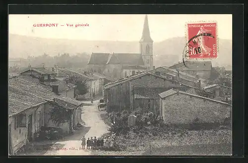 AK Guerpont, vue generale, l'Eglise