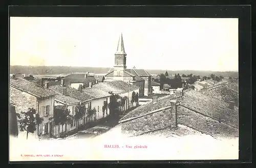 AK Halles, Vue generale, l'Eglise