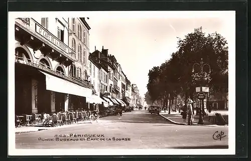 AK Périgueux, Place Bugeaud et Café de la Bourse