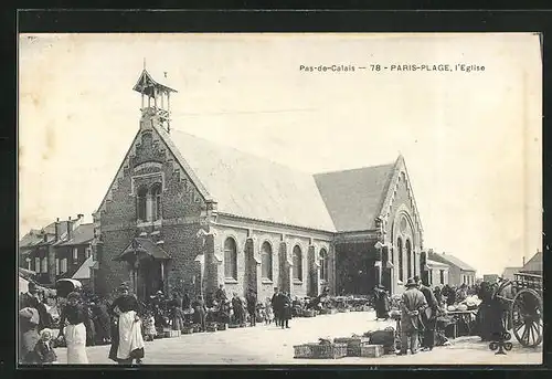 AK Pas-de-Calais, Paris-Plage, l`Eglise