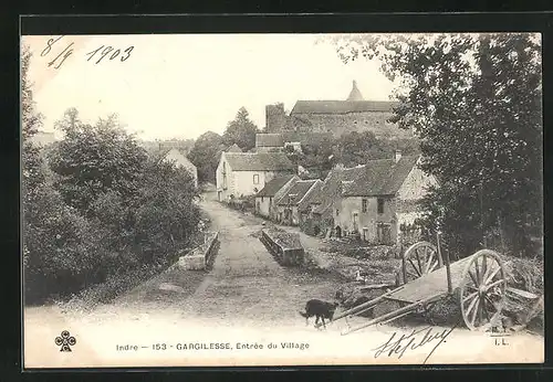 AK Gargilesse, Entrée du Village