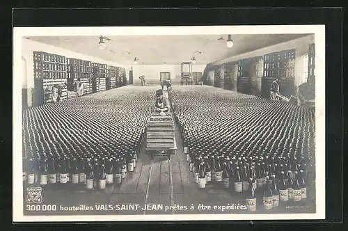AK Saint-Jean-de-Vals, 300.000 bouteilles Vals-Saint-Jean prêtes à être expédiées