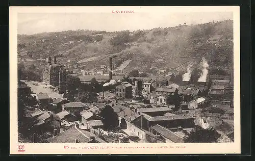 AK Decazeville, Vue Plongeante sur l`Hotel de Ville