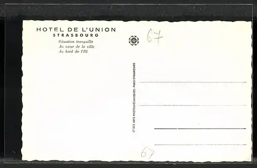 AK Strasbourg, Hotel de L`Union