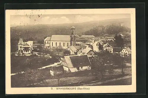 AK Wangenbourg, Teilansicht mit Kirche
