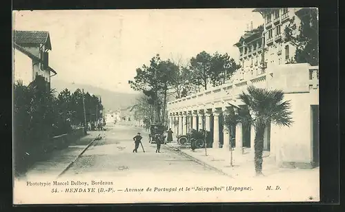 AK Hendaye, Avenue de Portugal et le Jaizquibel