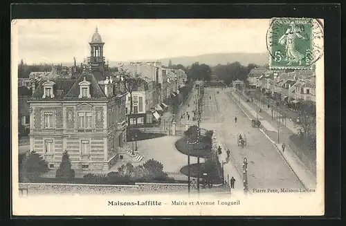 AK Maisons-Laffitte, Mairie et Avenue Longueil