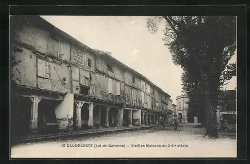 AK Caudecoste, Vieilles Maisons du XIIIe siècle