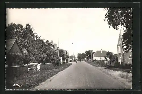 AK Longecourt, La Route Nationale, Strassenpartie
