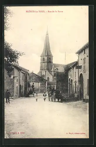 AK Blènod-les-Toul, Rue de la Barre