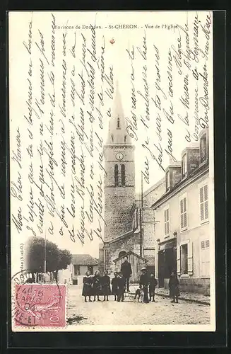 AK St-Chéron, Vue de l`Eglise, Kirche