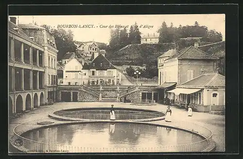 AK Bourbon-Lancy, Cour des Bains et place d'Aligre