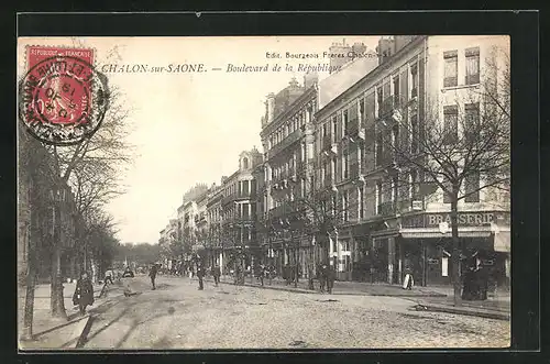 AK Chalon-sur-Saone, Boulevard de la République