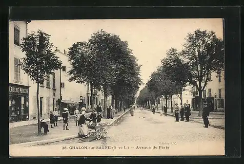 AK Chalon-sur-Saone, Avenue de Paris