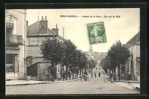 AK Paray-le-Monial, Avenue de la Gare