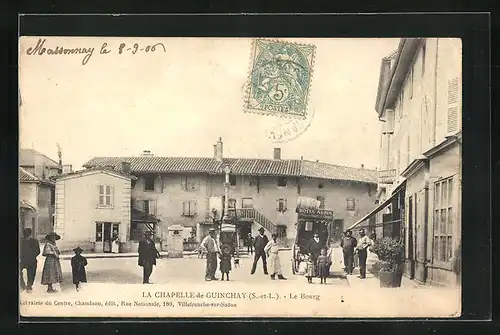 AK La Chapelle-de-Guinchay, Le Bourg, Ortspartie