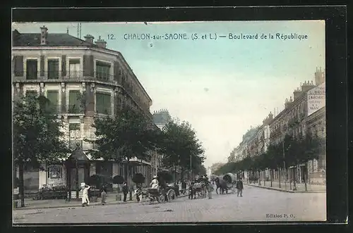 AK Chalon-sur-Saone, Boulevard de la République