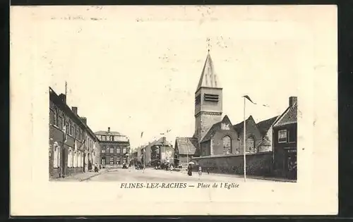 AK Flines-lez-Raches, Place de l`Eglise