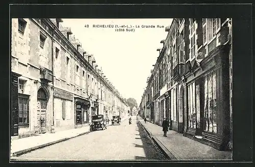 AK Richelieu, La Grande Rue (cotè Sud)