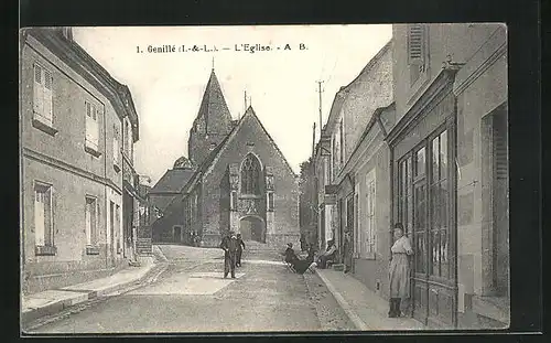 AK Genillè, L`Eglise, Strassenpartie