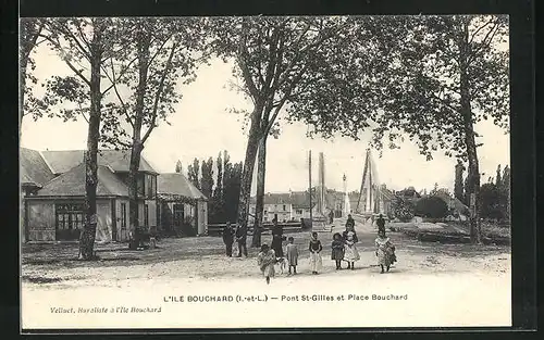 AK L'Ile-Bouchard, Pont St-Gilles et Place Bouchard