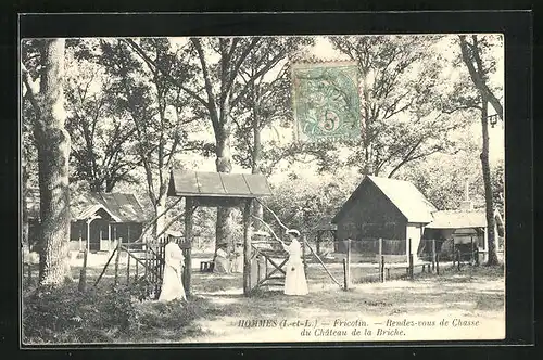 AK Hommes, Fricotin-Rendesvous de Chasse du Chateau de la Briche