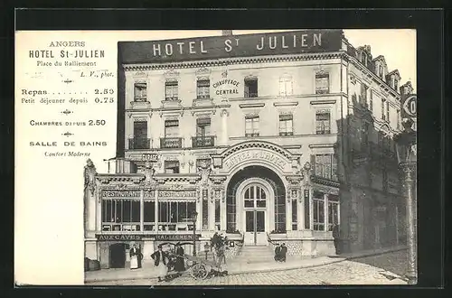 AK Angers, Hotel St-Julien, Place du Ralliement