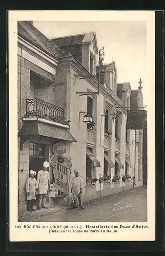 AK Les Bosiers sur Loire, Hostellerie des ducs d`Anjou