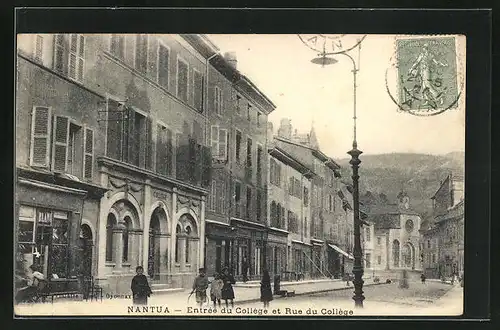 AK Nantua, Entrée du Collège et Rue du Collège