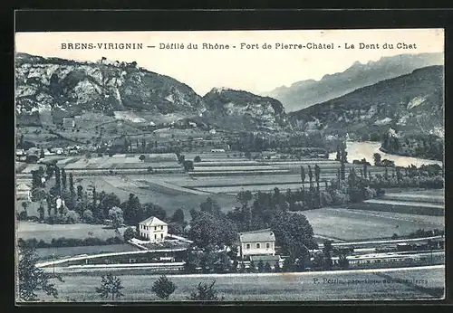 AK Brens-Virignin, Défilé du Rhone, Fort de Pierre-Chatel, la Dent du Chat