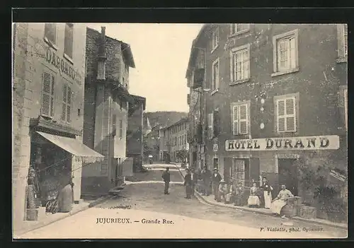 AK Jujurieux, Grande Rue et Hotel Durand