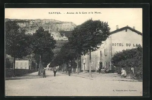 AK Nantua, Avenue de la Gare et le Mont, Hotel du Lac